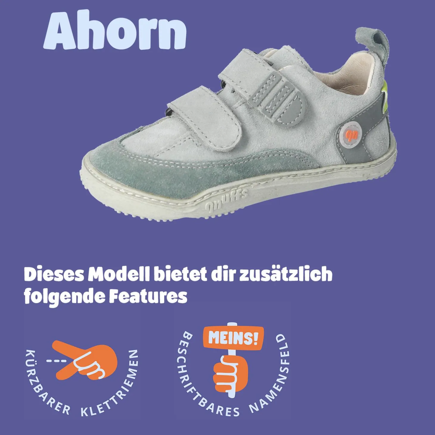 AHORN - Barfußschuhe Blau