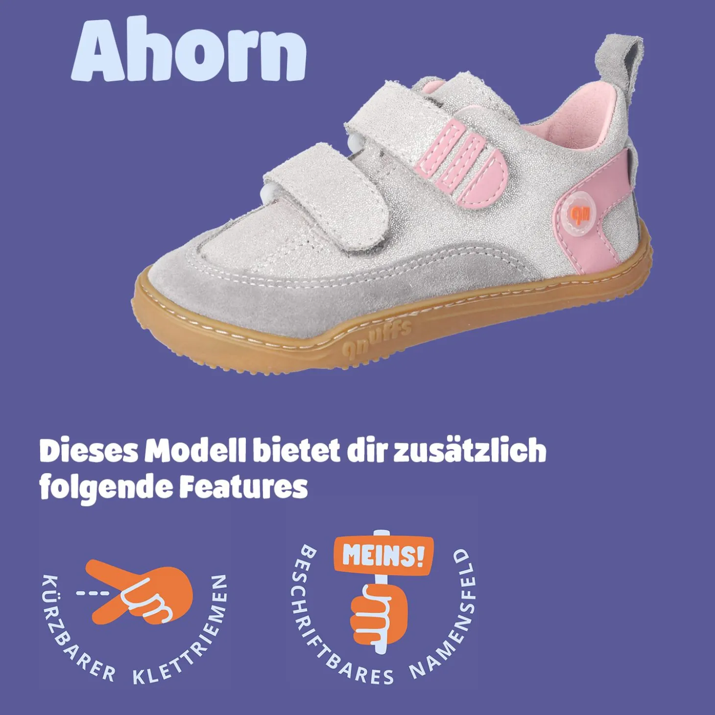 AHORN - Barfußschuhe Grau
