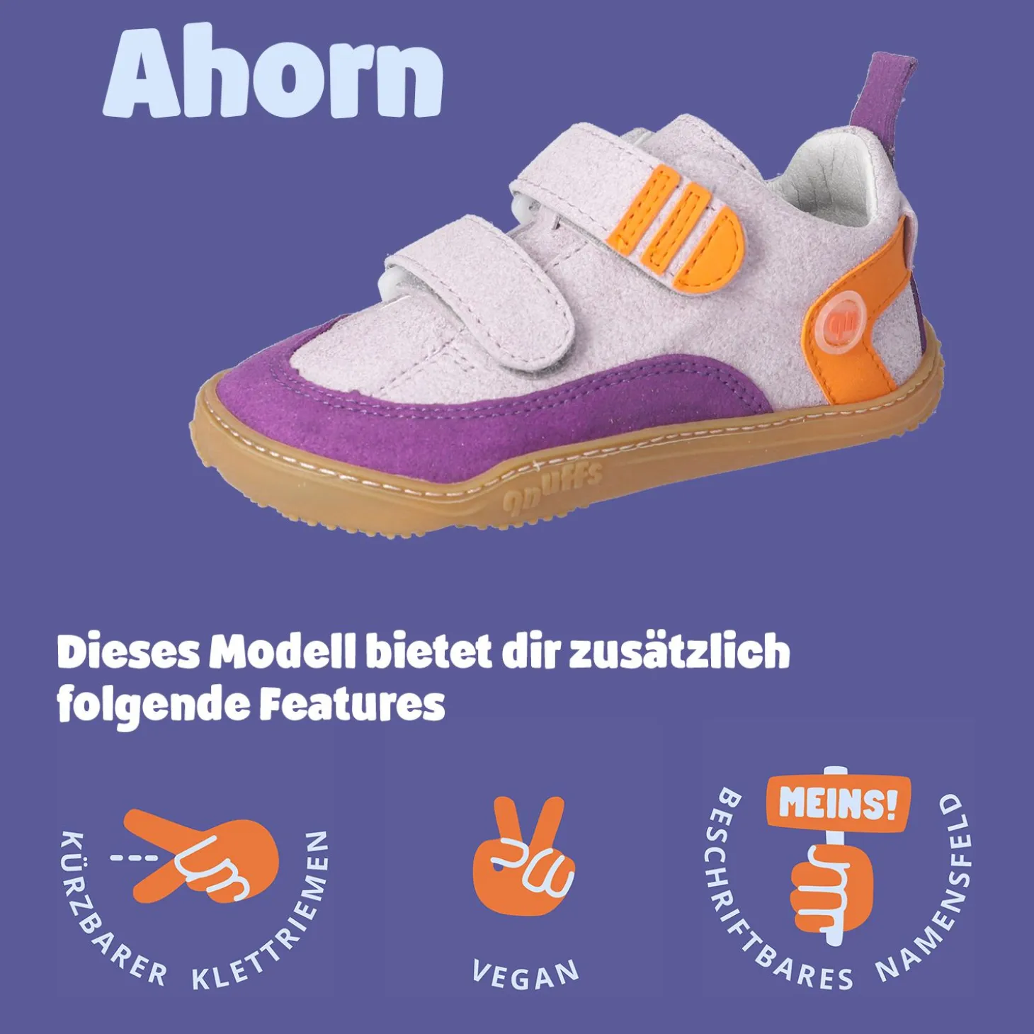 AHORN - Barfußschuhe pink