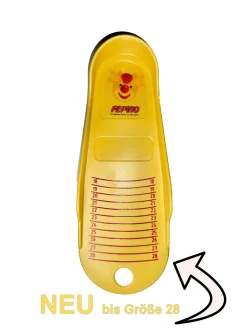Fußmessschale bis Größe 28