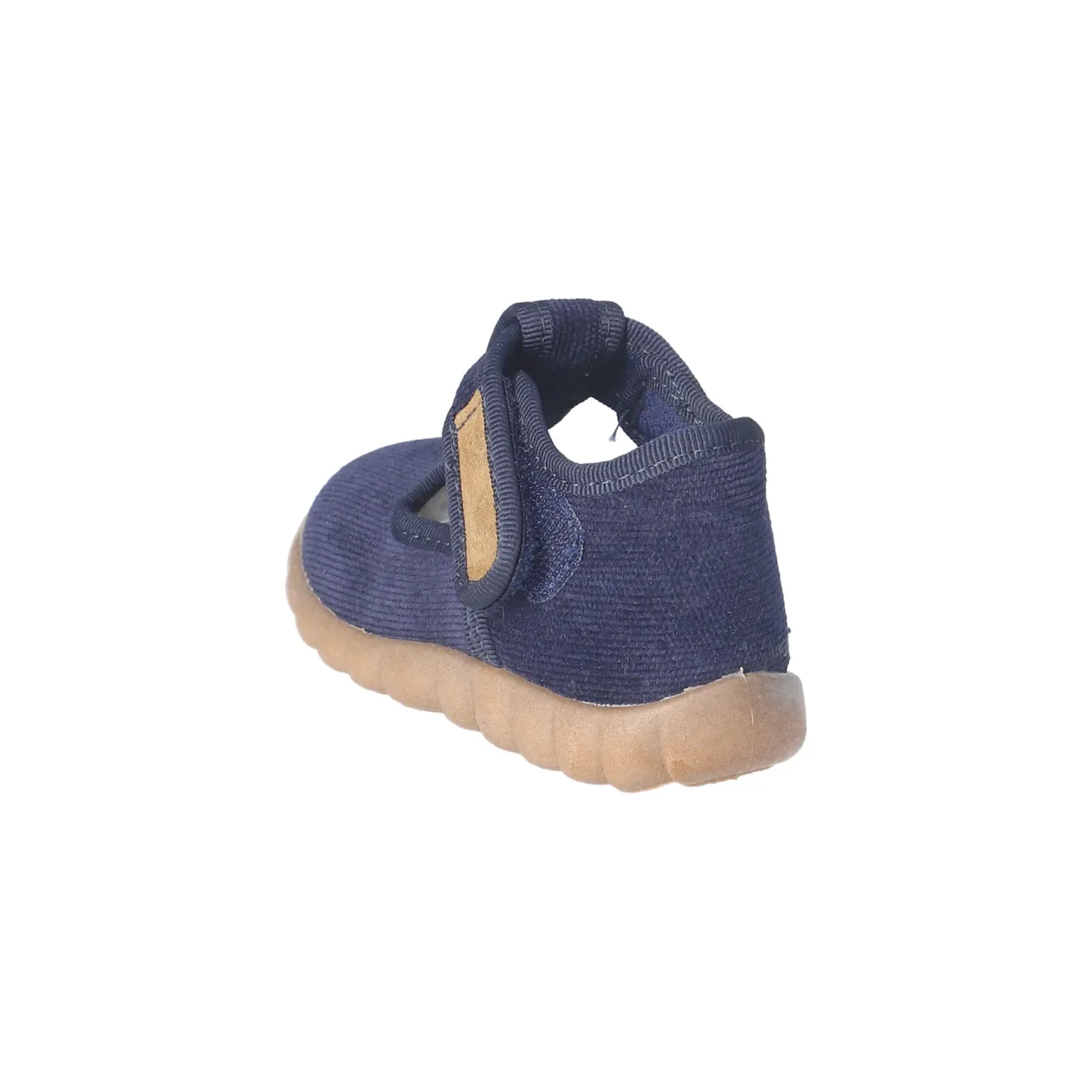 Kinder Klett-Hausschuhe Blau