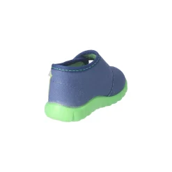 Kinder Klett-Hausschuhe Dino