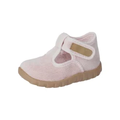 Kinder Klett-Hausschuhe Rosa