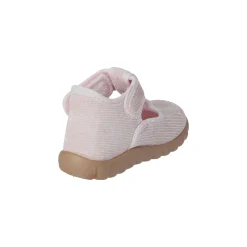 Kinder Klett-Hausschuhe Rosa