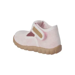Kinder Klett-Hausschuhe Rosa