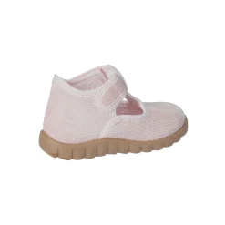 Kinder Klett-Hausschuhe Rosa