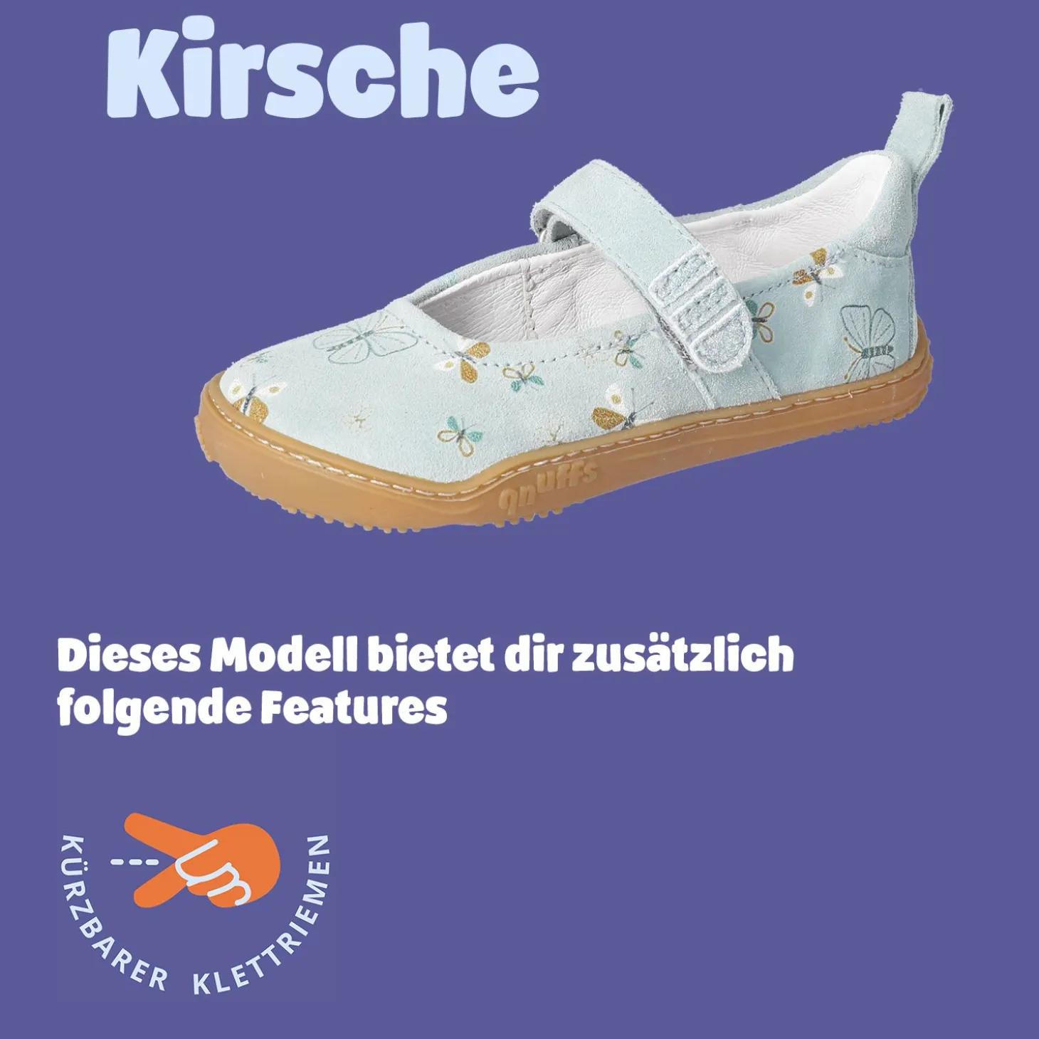 KIRSCHE - Barfußschuhe Blau