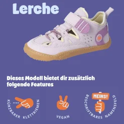 LERCHE - Barfußschuhe pink