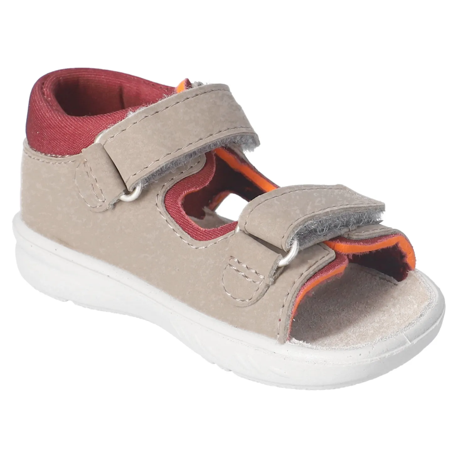 MANTU - Sandalen hellbraun